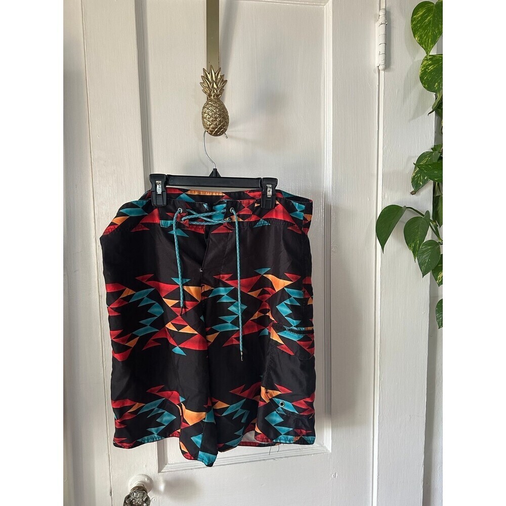 Men’s size Medium Colorful Abstract Swim Trunks